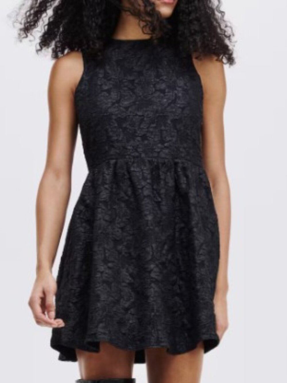 H&M OPEN BACK WITH BOW MINI DRESS (SIZE LARGE)